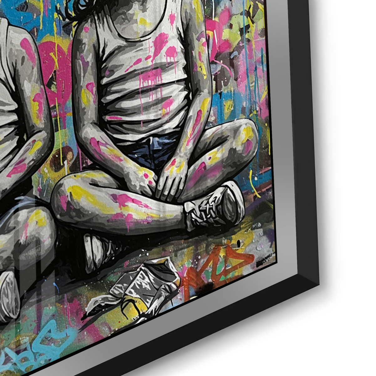 Graffiti Kingdom - Acrylic - Jasmineart.ae