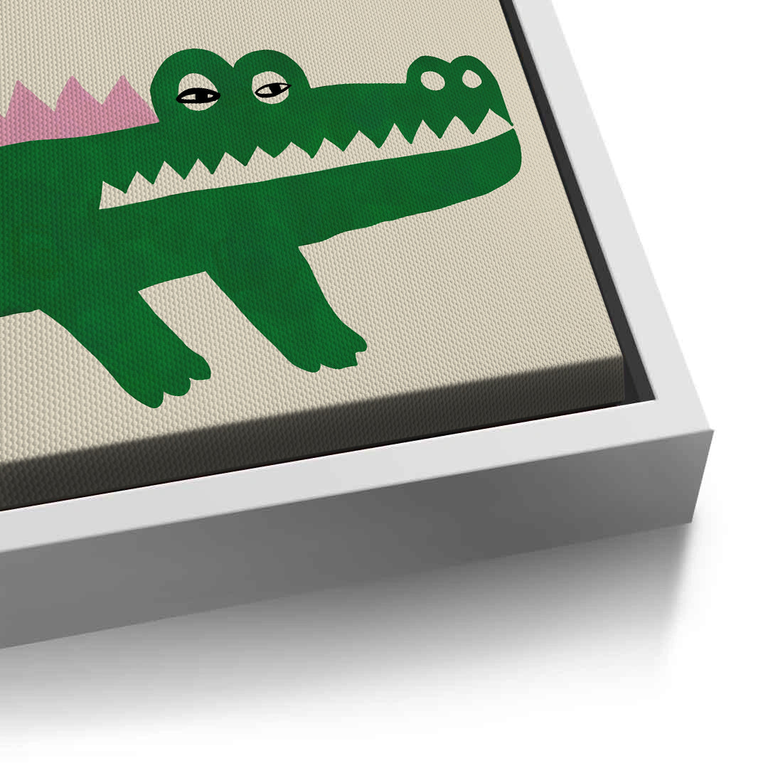2Green Crocodile - Canvas
