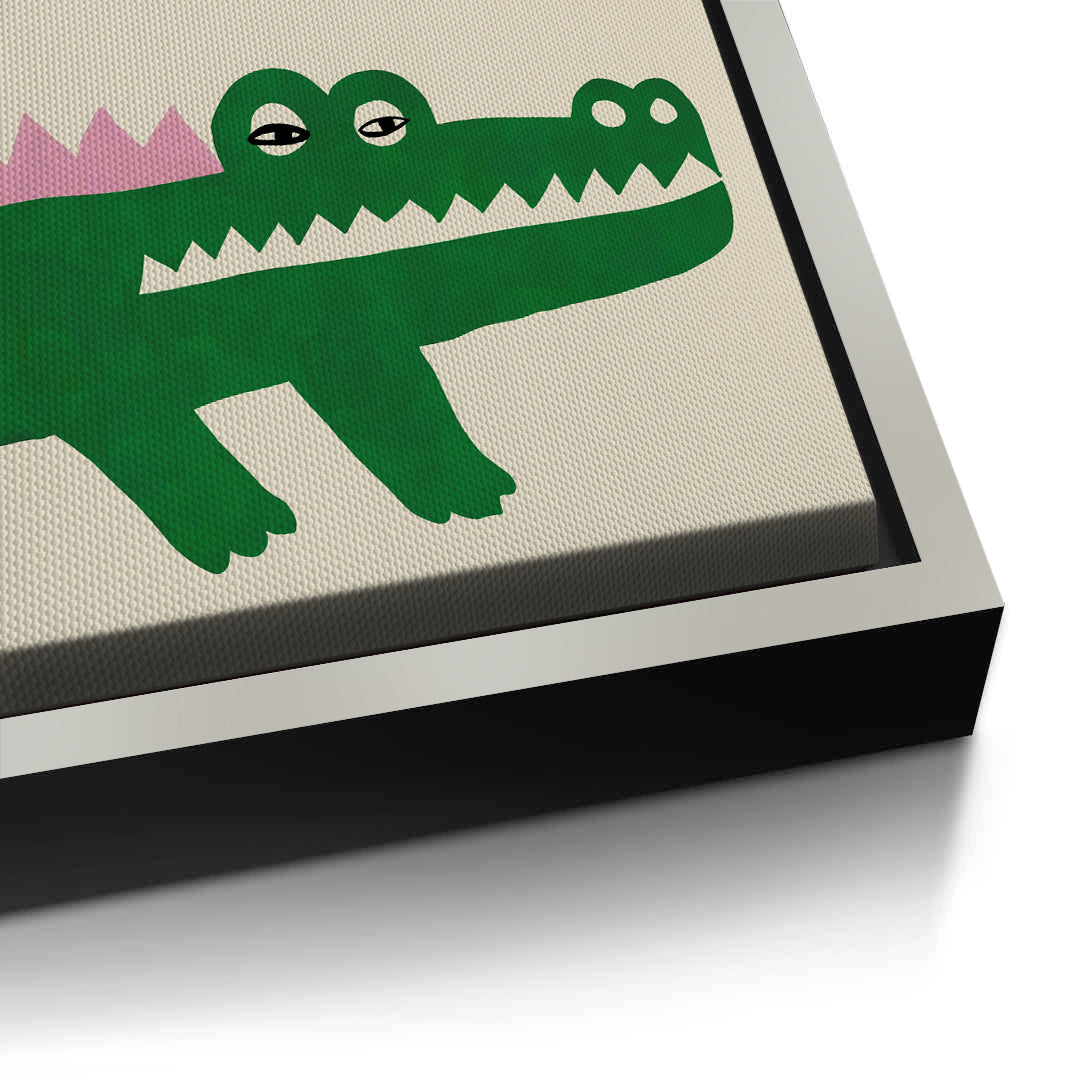2Green Crocodile - Canvas
