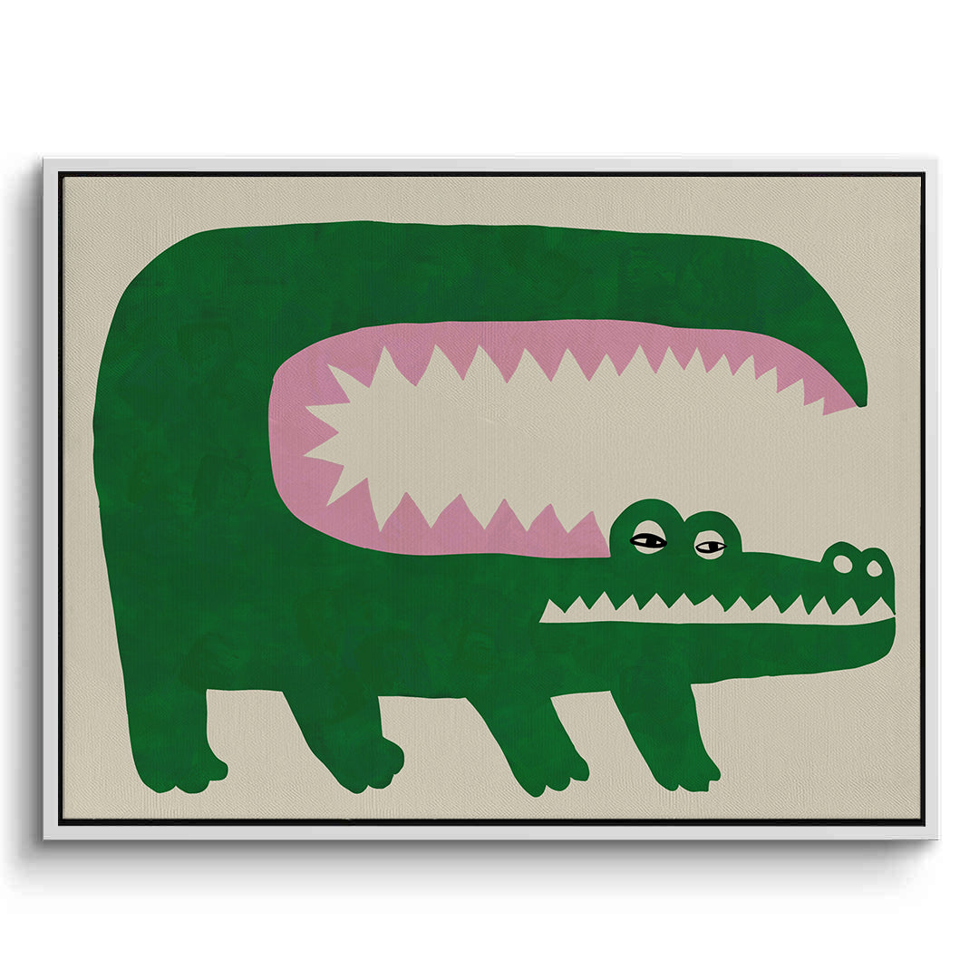 2Green Crocodile - Canvas