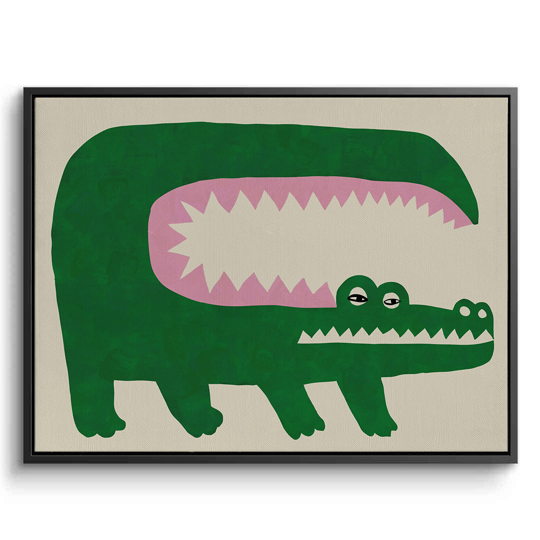 2Green Crocodile - Canvas