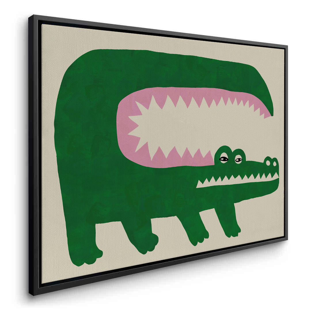 2Green Crocodile - Canvas