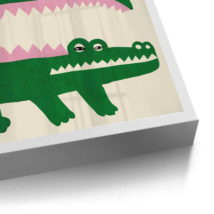 Green Crocodile - Fine Art