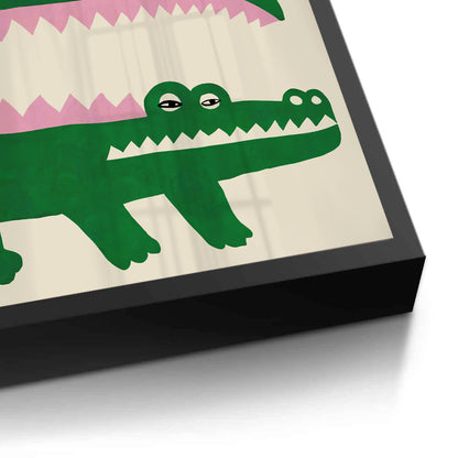 Green Crocodile - Fine Art