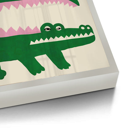 Green Crocodile - Fine Art