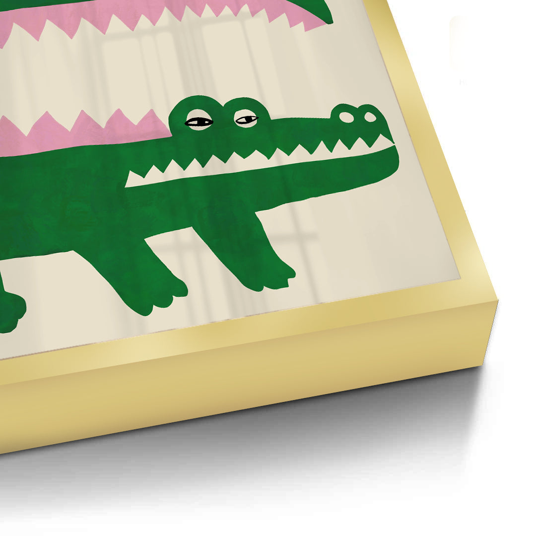 2Green Crocodile - Fine Art