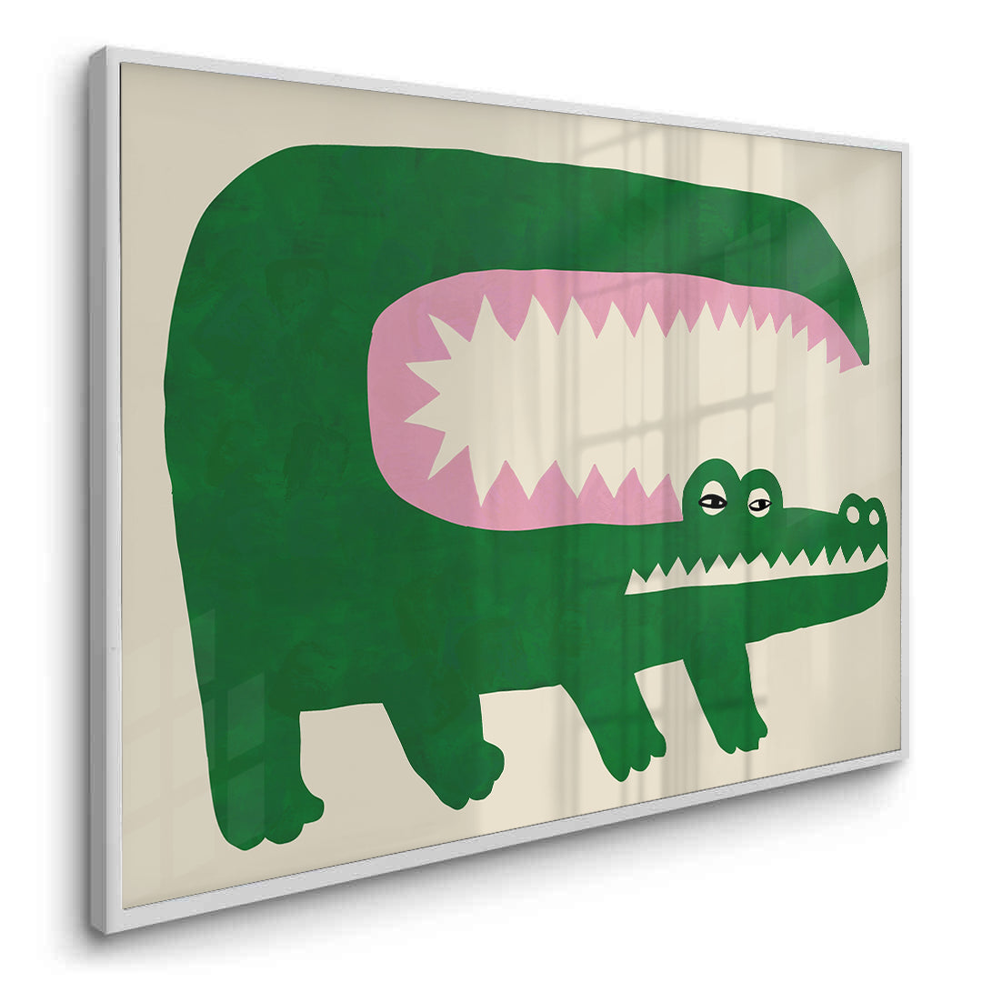 2Green Crocodile - Fine Art