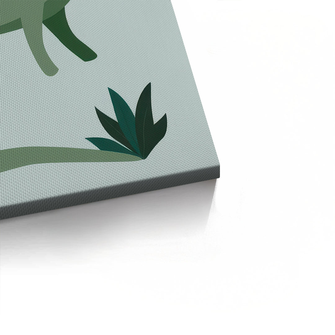 2Green Dinosaur - Canvas