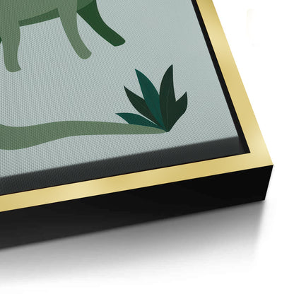 Green Dinosaur - Canvas