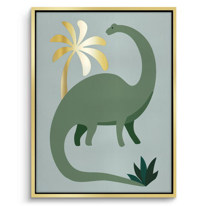 Green Dinosaur - Canvas