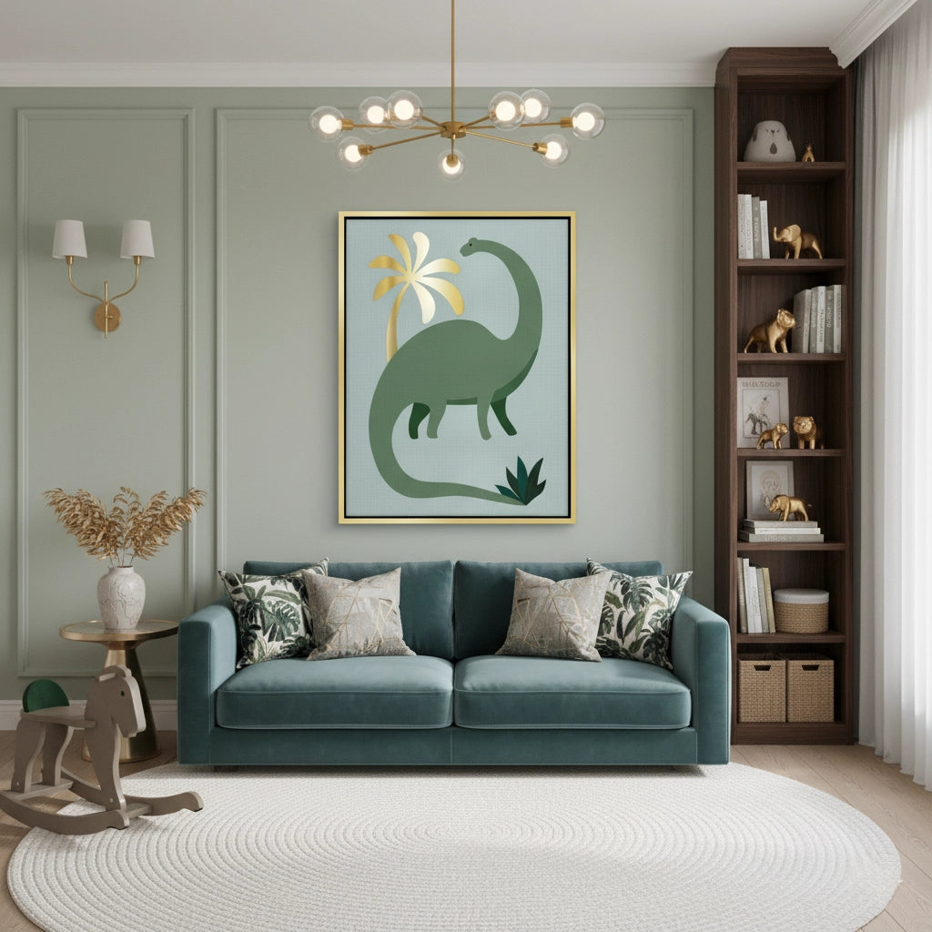 2Green Dinosaur - Canvas