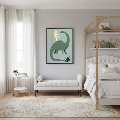Green Dinosaur - Canvas