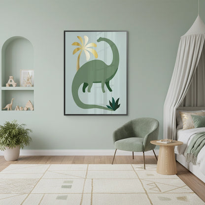 Green Dinosaur - Fine Art