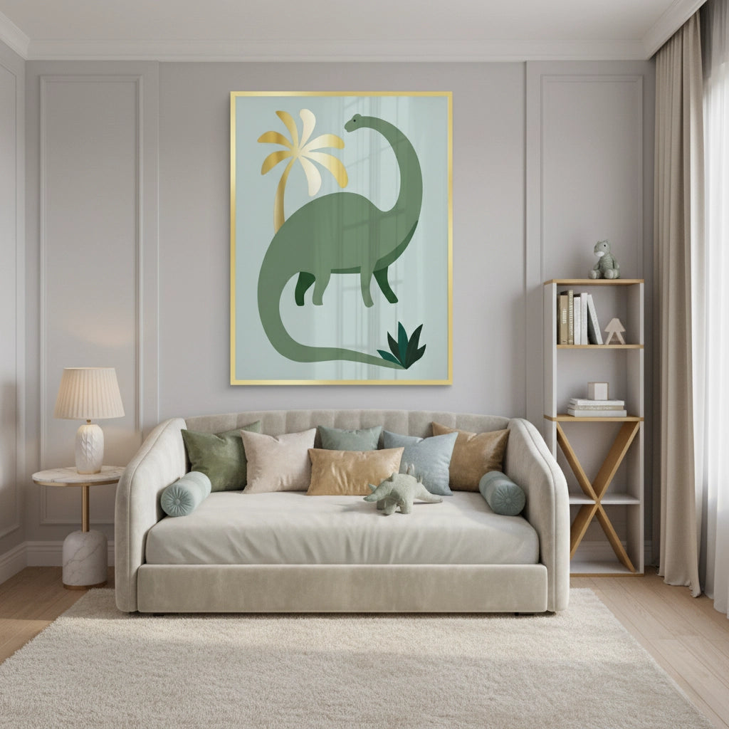 2Green Dinosaur - Fine Art