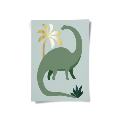 Green Dinosaur - Poster