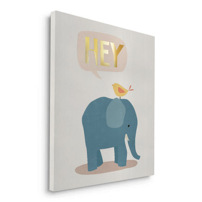 HEY Elephant and Bird - Canvas