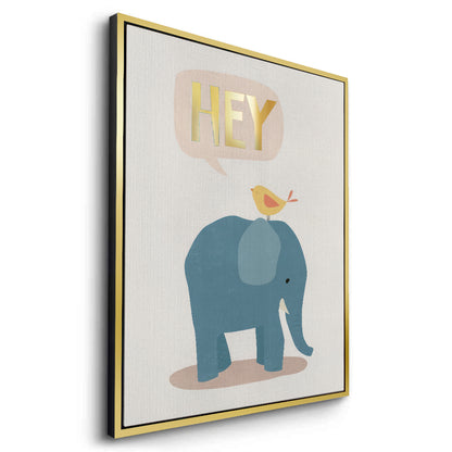 HEY Elephant and Bird - Canvas