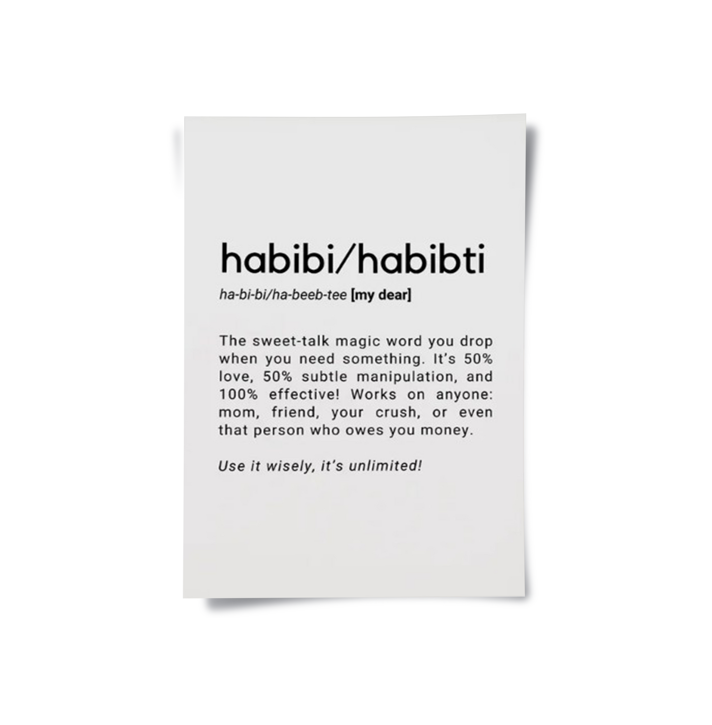 2Habibi Habibti - Poster