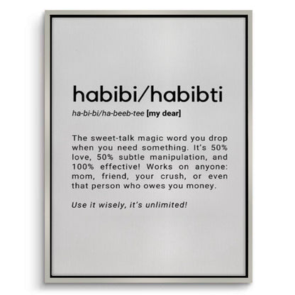 Habibi Habibti - Canvas