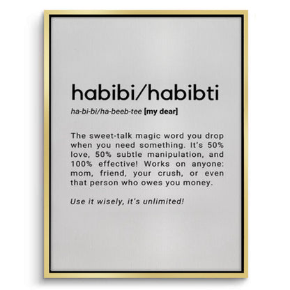 Habibi Habibti - Canvas