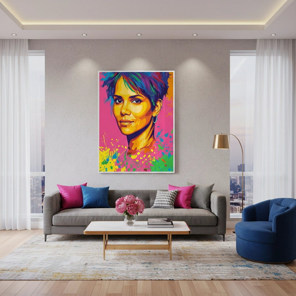 2Halle Berry Pop Art - Fine Art