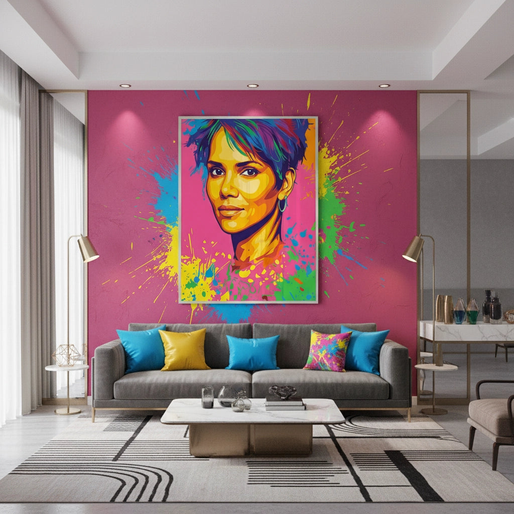 2Halle Berry Pop Art - Fine Art