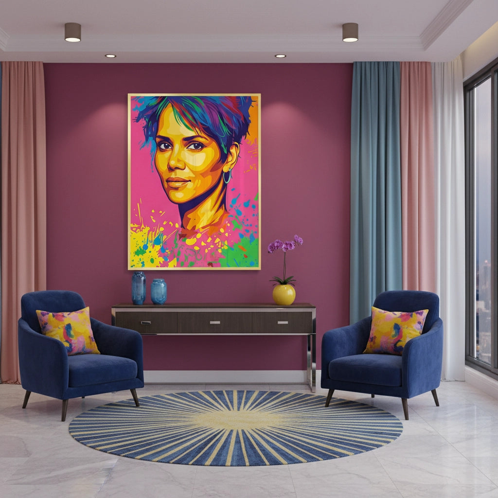 2Halle Berry Pop Art - Fine Art