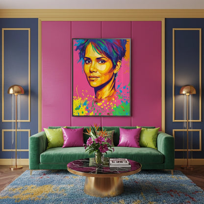 Halle Berry Pop Art - Fine Art