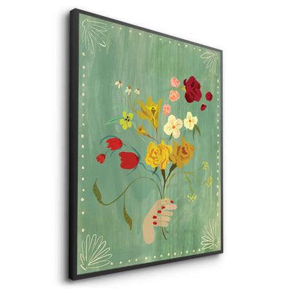 Hand Holding Wildflower Bouquet - Fine Art