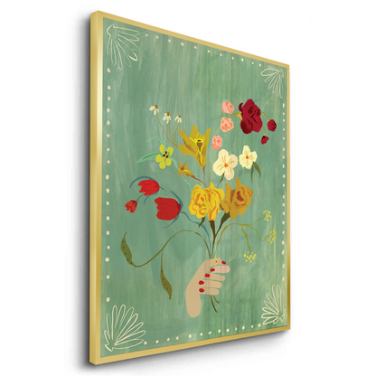 Hand Holding Wildflower Bouquet - Fine Art