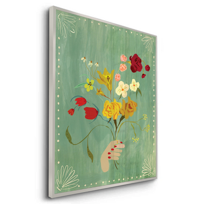 Hand Holding Wildflower Bouquet - Fine Art