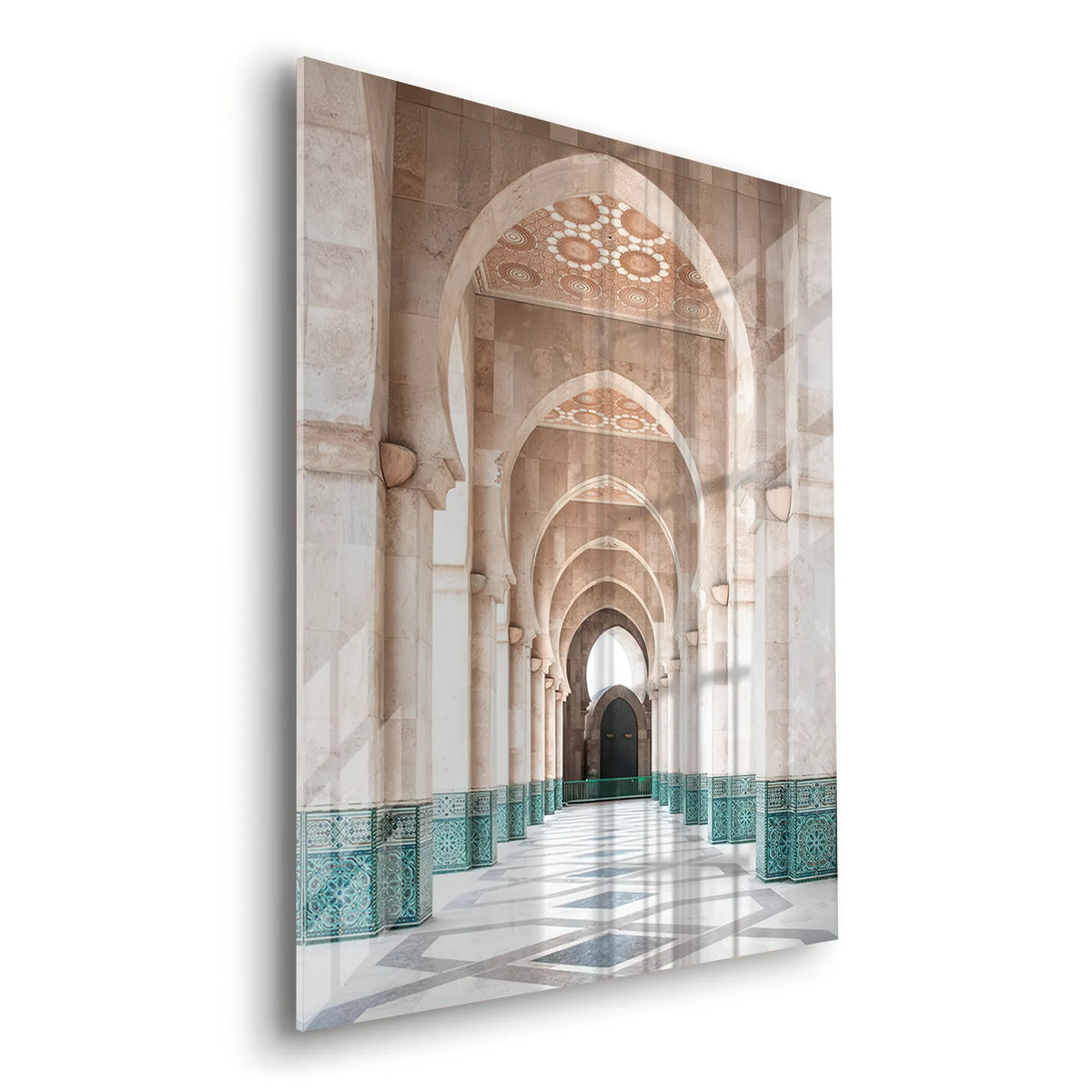 Hassan II Mosque - Acrylic - Jasmineart.ae