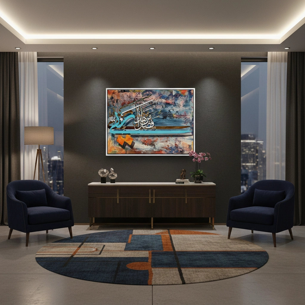 2Haza Min Fadli Rabbi - Canvas