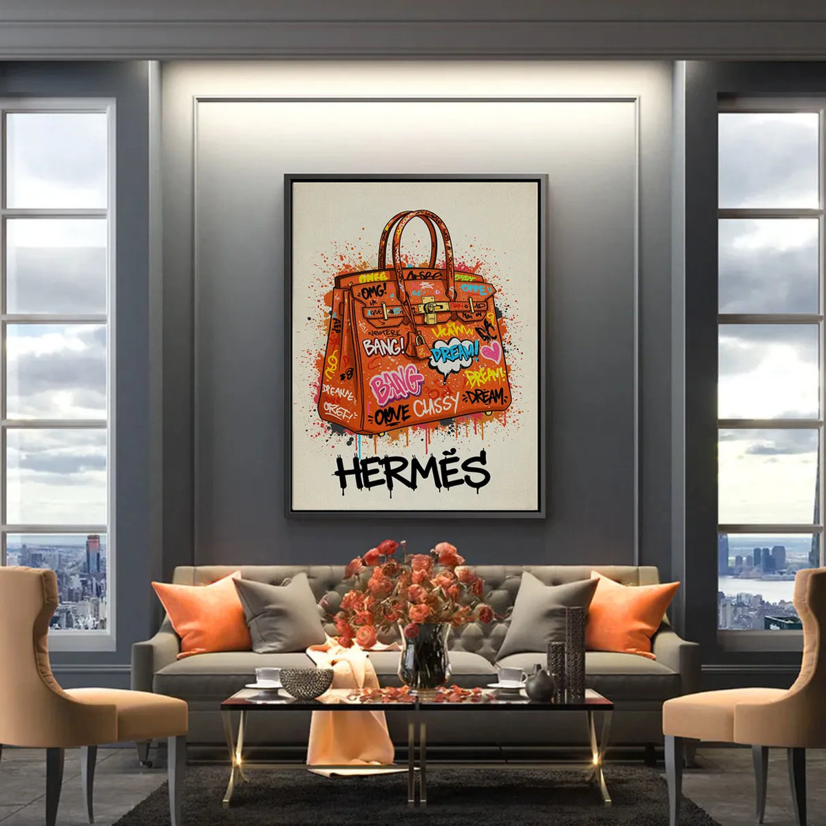 Hermès Reimagined - Canvas - Jasmineart.ae