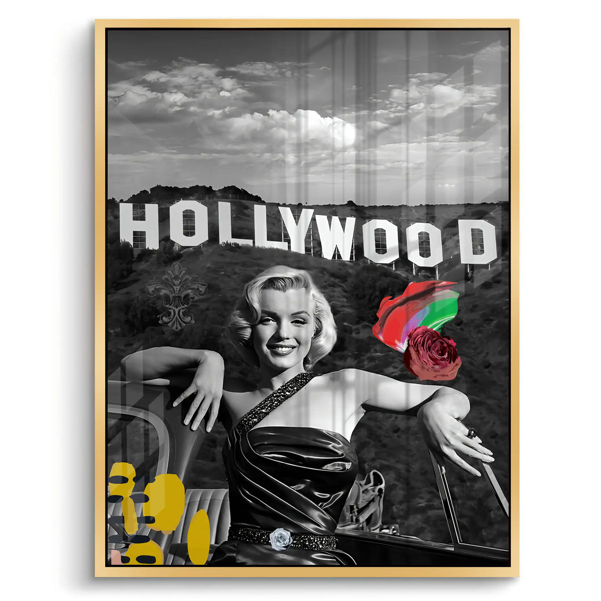 Hollywood Glam - Acrylic - Jasmineart.ae