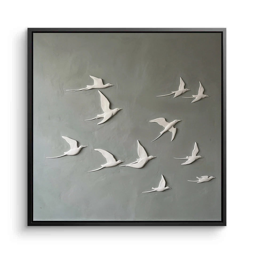 Horizon Wings abstract wall art with soft gradients and wing-inspired shapes for UAE home décor