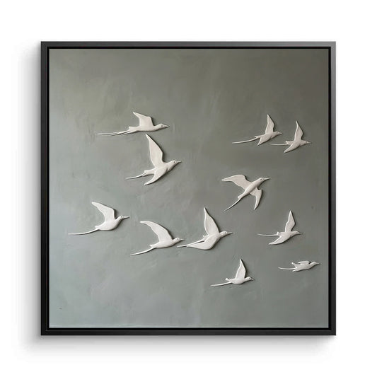Horizon Wings abstract wall art with soft gradients and wing-inspired shapes for UAE home décor