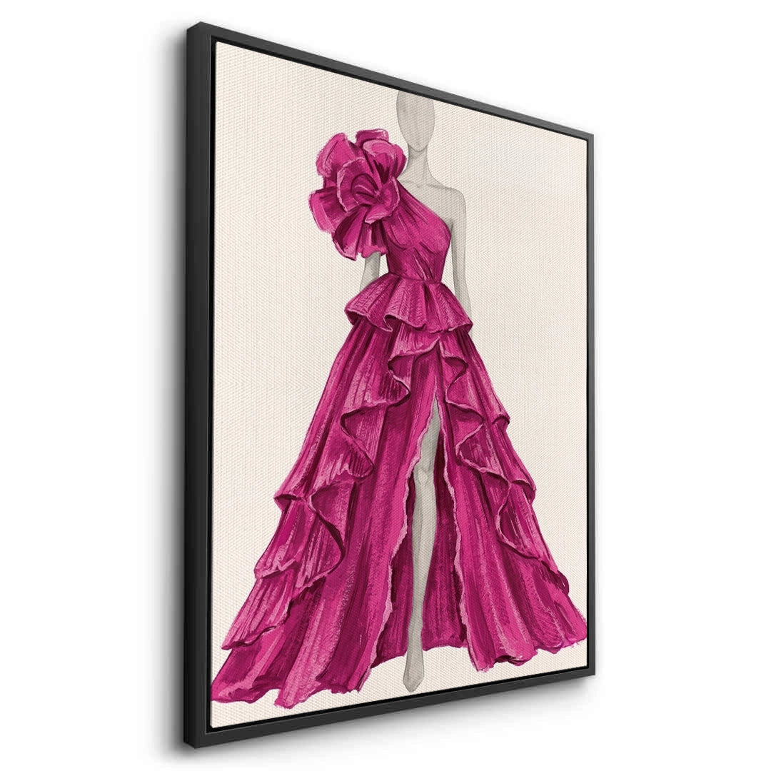 2Hot Pink Gown - Canvas