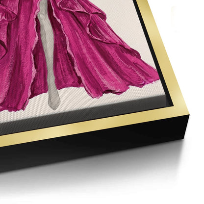 Hot Pink Gown - Canvas