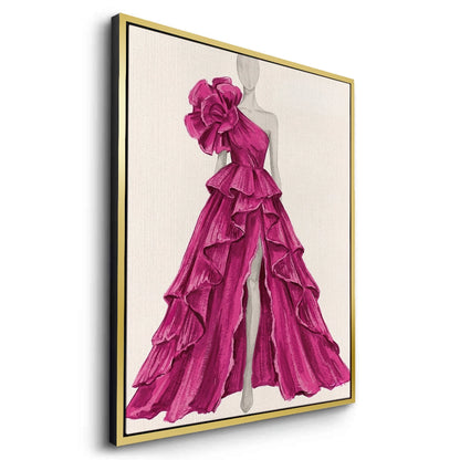 Hot Pink Gown - Canvas