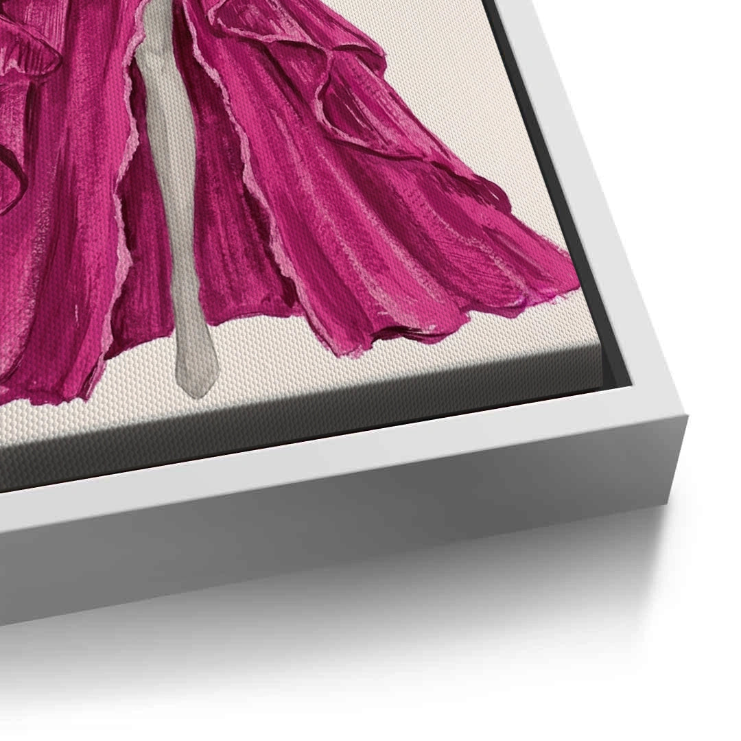 2Hot Pink Gown - Canvas