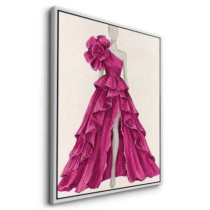 Hot Pink Gown - Canvas
