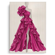 Hot Pink Gown - Canvas
