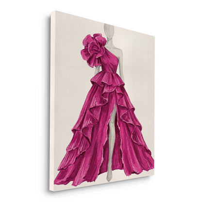 Hot Pink Gown - Canvas
