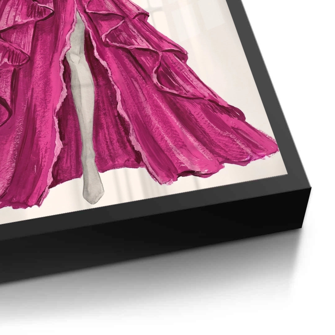 2Hot Pink Gown - Fine Art