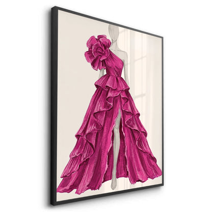 Hot Pink Gown - Fine Art