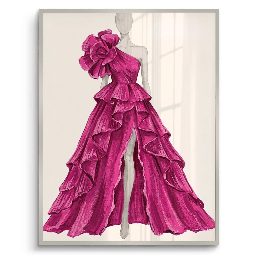 2Hot Pink Gown - Fine Art