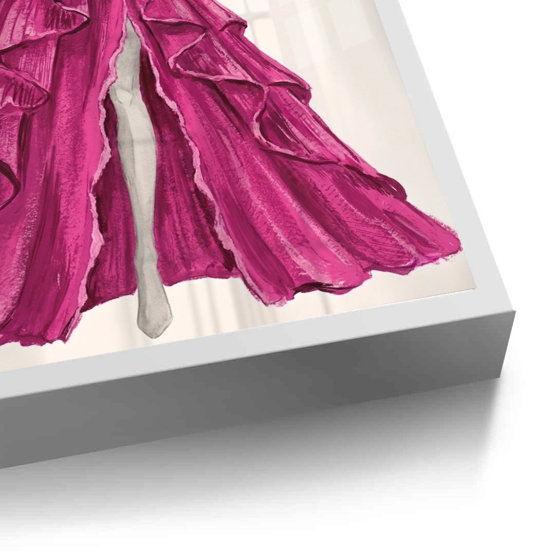 2Hot Pink Gown - Fine Art