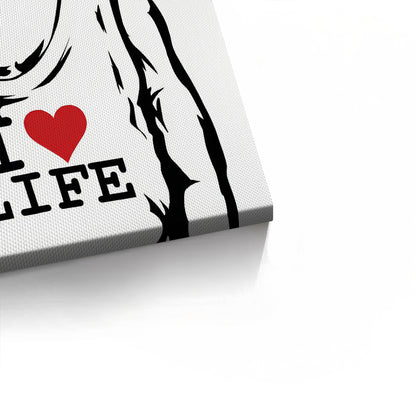 I Love Life - Canvas
