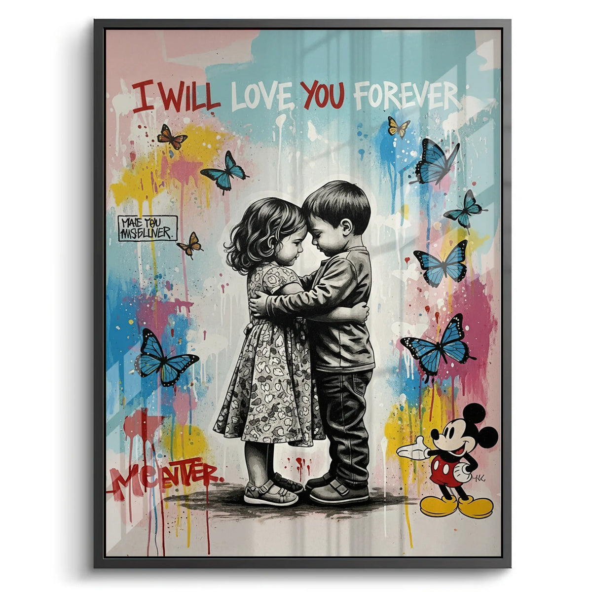 I Will Love You Forever - Acrylic - Jasmineart.ae